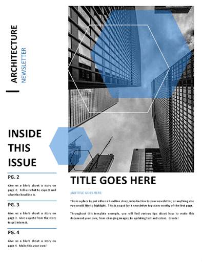 Newsletter Office Templates скриншот 2