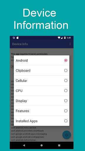 Information Capabilities of a Zero Permission App screenshot 3