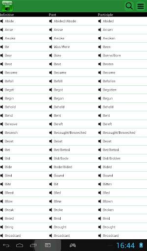 English Irregular Verbs скриншот 9