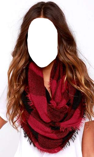 Women Winter Scarfs Photo Suit screenshot 9