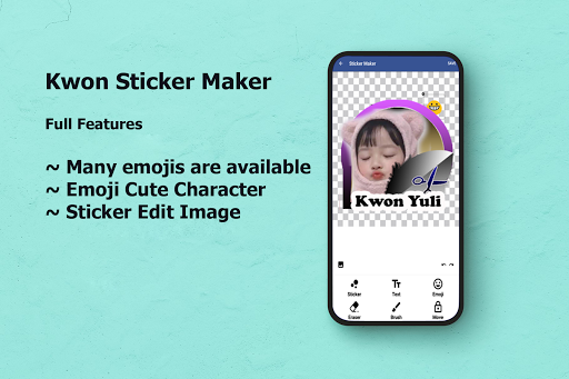 Cute Kwon Yuli Sticker Maker For WAStickerapps screenshot 6