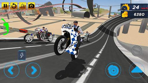 Simulator Sepeda Stunt Polisi screenshot 1