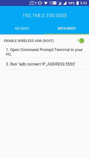ADB Wireless (with & without root) screenshot 2