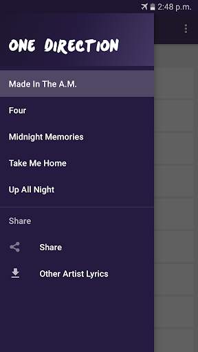 One Direction Lyrics screenshot 1