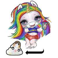 Slime Surprise: Unicorn Poop: Diy Fluffy Simulator logo