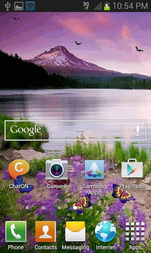 Beautiful Lake Butterfly LWP screenshot 3