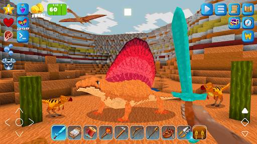 JurassicCraft: Free Block Build & Survival Craft screenshot 1