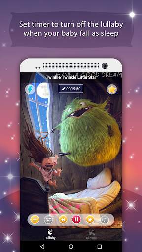 Lullaby for babies, white noise offline & free screenshot 1