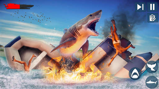 Raft Survival Angry Shark Game स्क्रीनशॉट 5
