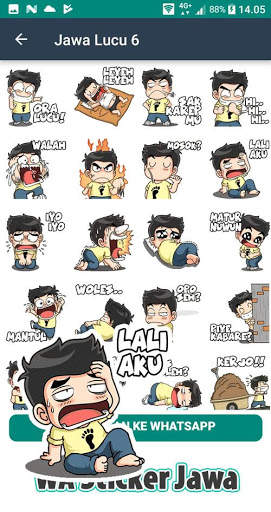 WA Sticker Jawa Jowo WAStickerApps Lucu screenshot 5