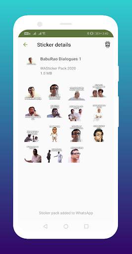 BabuRao Stickers for WhatsApp - WA Stickers Pack screenshot 5