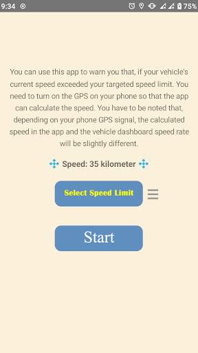 Vehicle Speed Alarm screenshot 2
