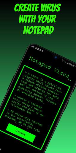 NotePad Virus скриншот 1