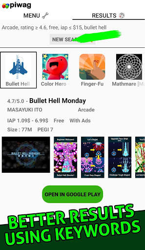Piwag - Improved Search Engine for the Play Store screenshot 7