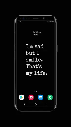 Black Sad Wallpaper screenshot 3