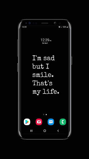 Black Sad Wallpaper screenshot 3