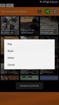 Plus 2018 : Video Downloader for Facebook screenshot 1