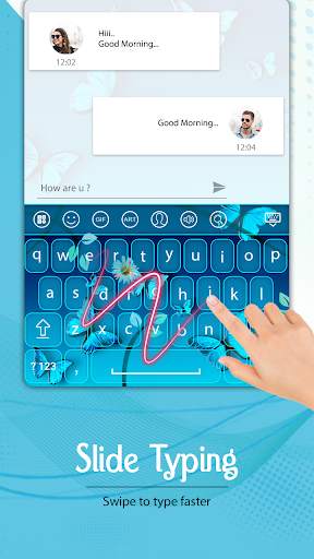 Neon Butterfly Keyboard screenshot 5