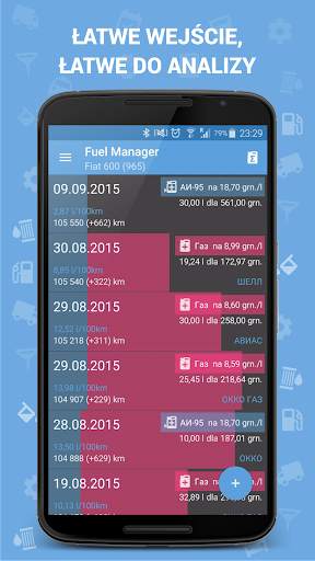 Zużycie paliwa - Fuel Manager screenshot 2