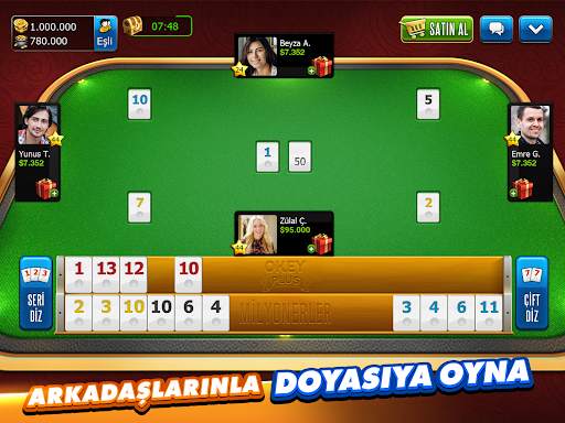 Okey Plus - En Kalabalık Okey! screenshot 8