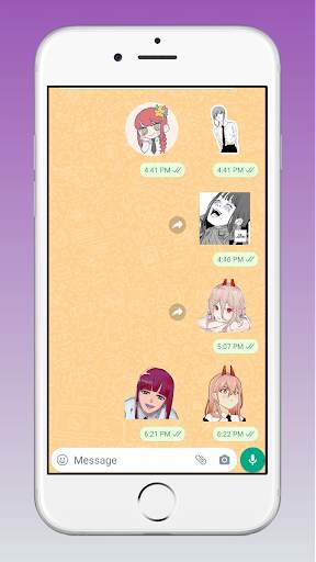 Chainsaw Man stickers WA & TG screenshot 7