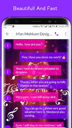 Music  SMS Theme screenshot 3