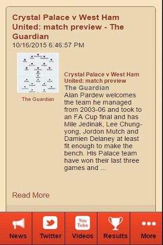 West Ham Football News screenshot 2