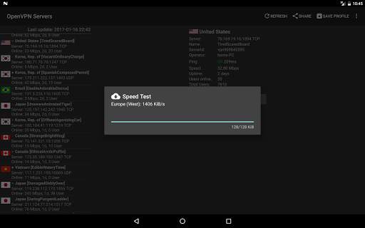 VPN Servers for OpenVPN screenshot 10