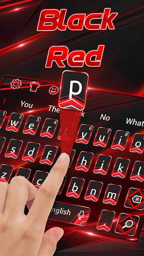Business Black Red Keyboard Theme screenshot 1