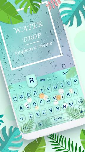 Glass Water Drop Keyboard Theme screenshot 1