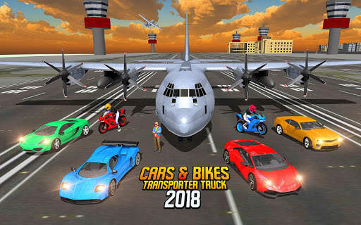Cargo Airplane: Car Transporter Truck Driving Game screenshot 17