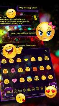 चमकदार डिजिटल कीबोर्ड थीम स्क्रीनशॉट 2