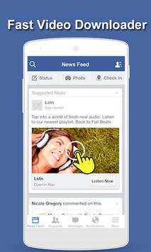 Fast HD Video Downloader For Facebook screenshot 1