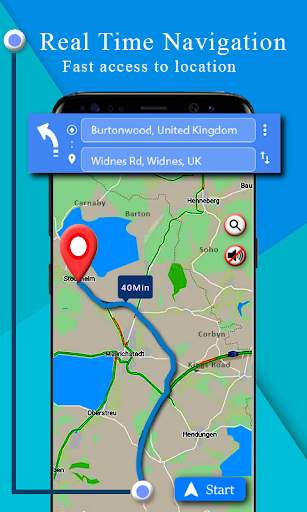 Voice GPS Driving Route : GPS Navigation Maps Free screenshot 1