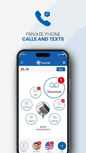 Cloud SIM: Second Phone Number screenshot 3