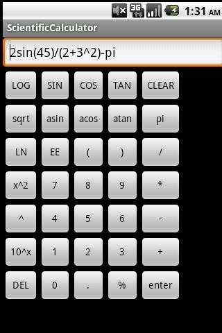 Scientific Calculator Free screenshot 1