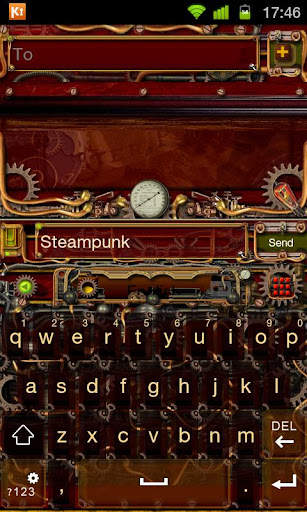 Steampunk GO Keyboard Theme screenshot 1
