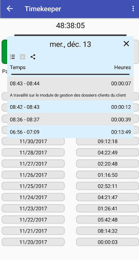 Chronométreur et suivi de projet screenshot 1