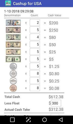 Cash up for USA screenshot 1