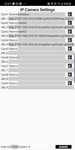 Wearable IPCamera Viewer Setti screenshot 2