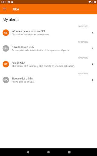 UPV - GEA screenshot 8