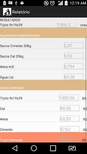 Calcula Construção Free screenshot 8