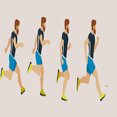 Running Beard Man icon