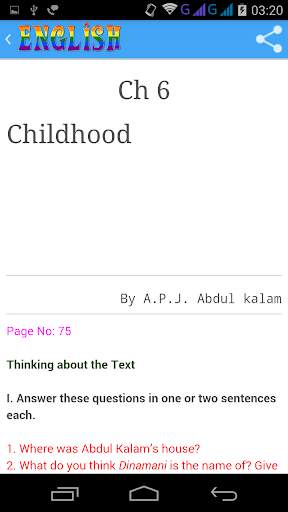 Class 9 English Solutions screenshot 5