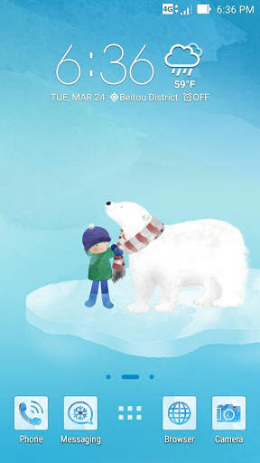 Polar Bear ASUS ZenUI Theme screenshot 2