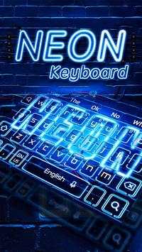 Neon Blue Keyboard screenshot 1