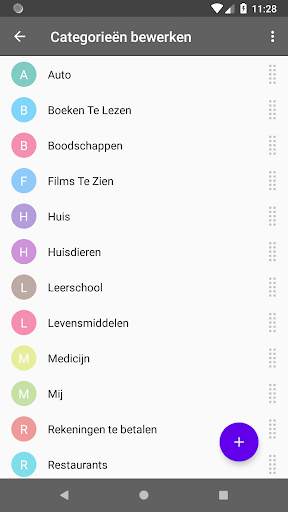 Run My Life - lijst met taken screenshot 4