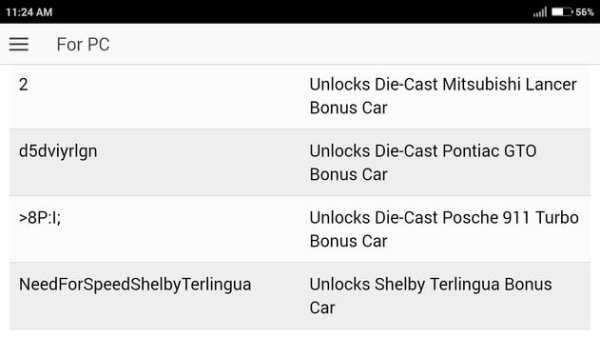 Cheat Code for Need for Speed Undercover Games NFS screenshot 8