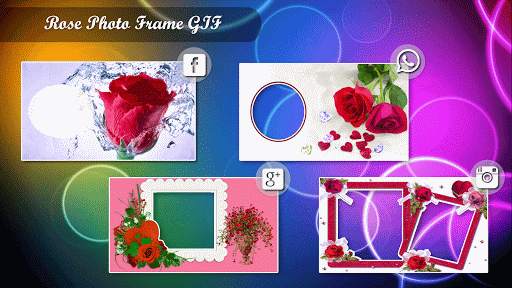 Rose GIF Photo Frame Editor screenshot 2