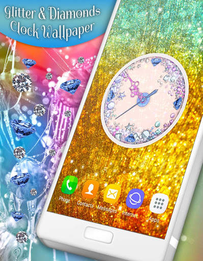 Diamond Clock Wallpaper 💎 Glitter Live Wallpapers screenshot 7